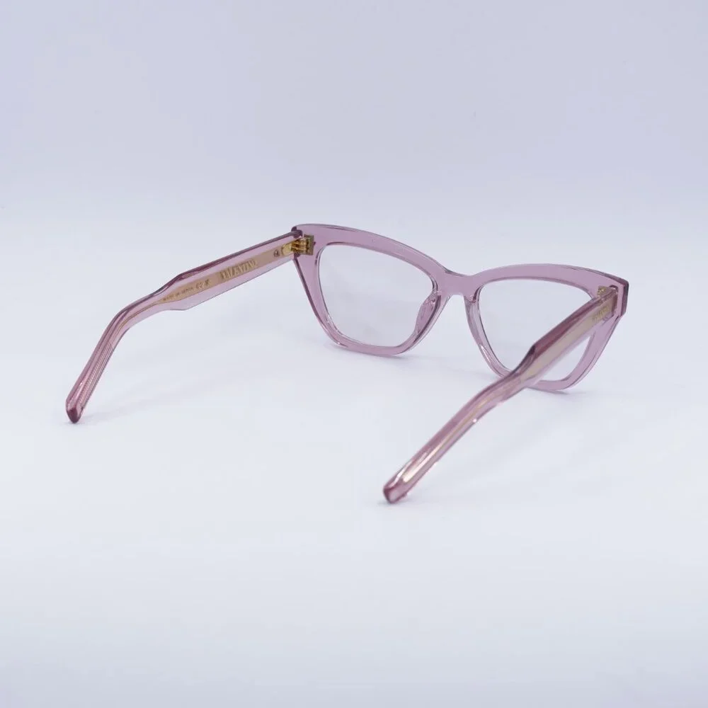 Exclusive Sale! Valentino V-TALE VLX-140C Eyeglasses Transparent Pink 53mm